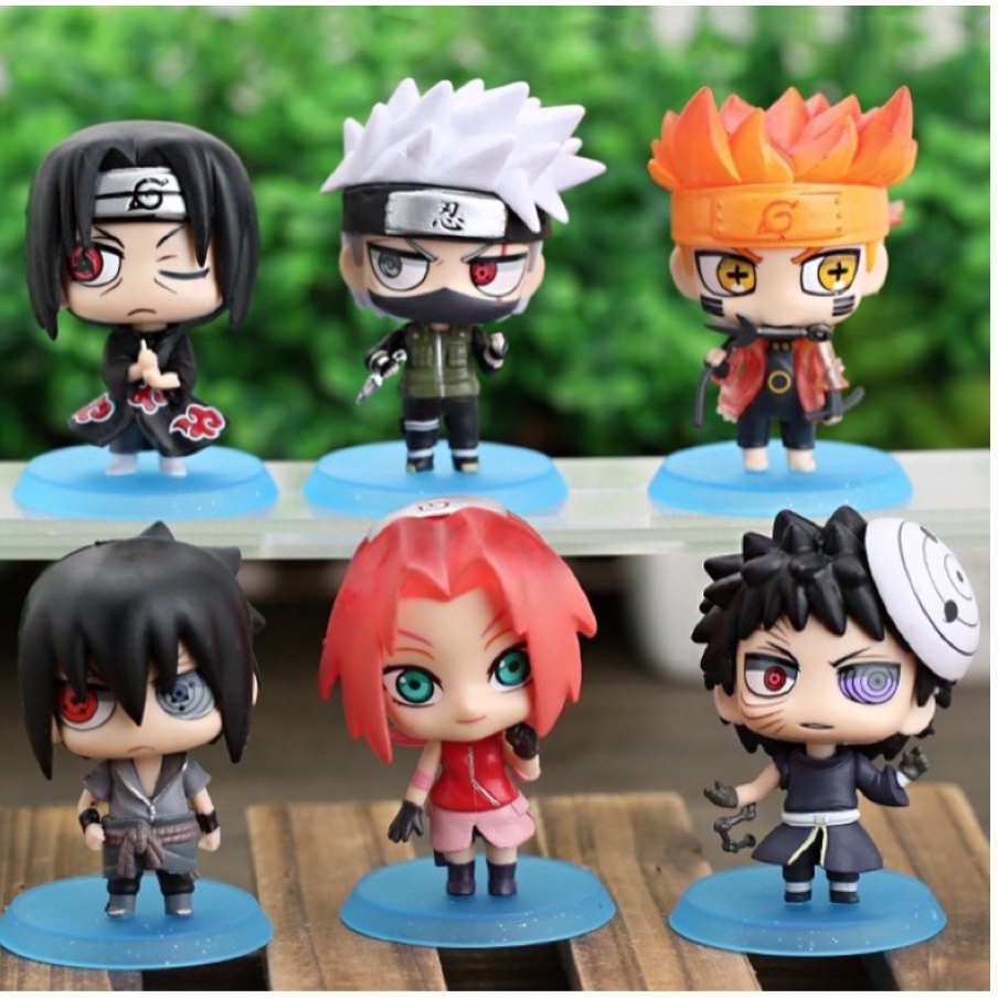 Mô hình nhân vật chibi Naruto Sasuke Sakura Kakashi Obito Itachi - Naruto