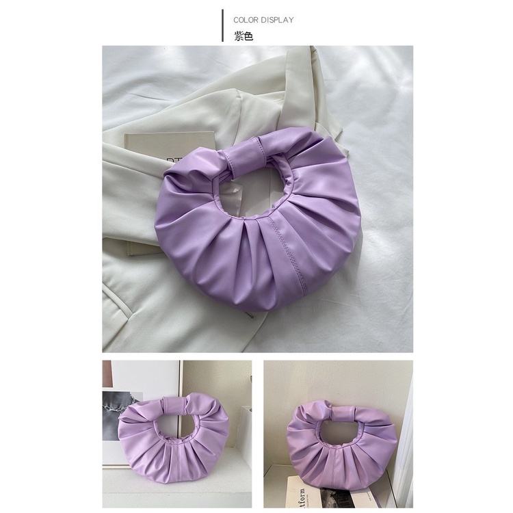 Túi Xách Da Mềm Hình Tròn Thời Trang Xuân Hè Cho Nữ 2022