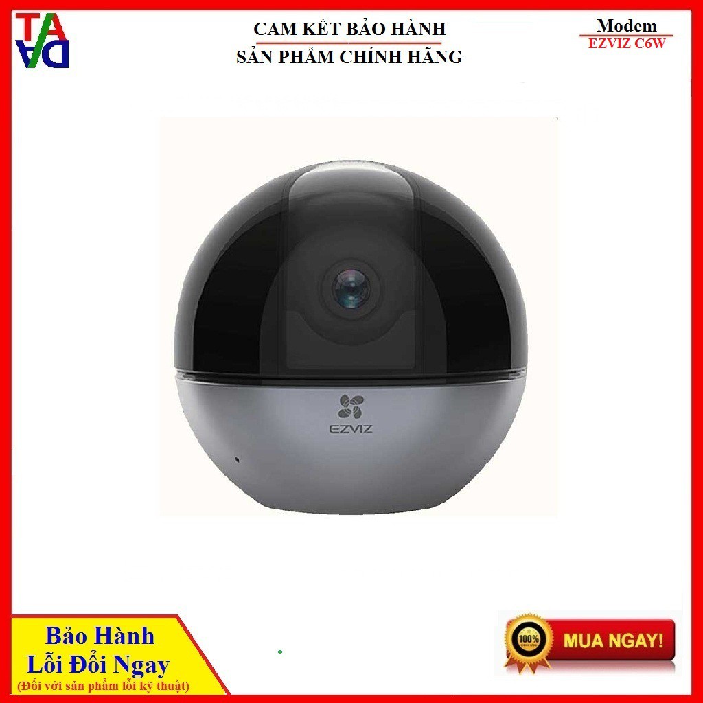 Camera IP Wifi Không Dây Ezviz C6W 1080p - Hàng Chính Hãng - Bảo hành 24 tháng 1 đổi 1