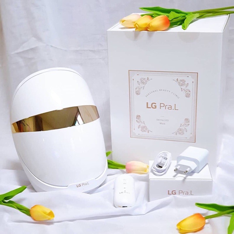 mặt nạ đèn Led ,mặt nạ GL Pral, mặt nạ trị nám, nặn nạ làm đều màu da ,Demar LED