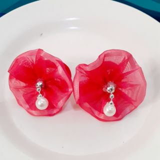 Sét 2 Cột tóc đính vải 1 hạt cho bé (được chọn màu)