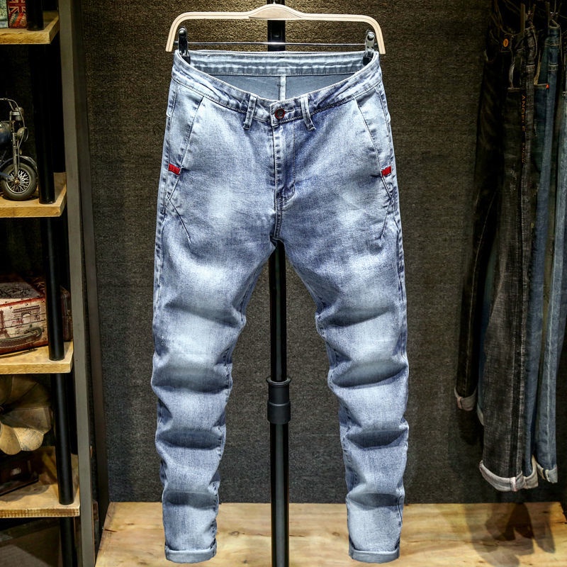 Quần Jeans Dài Phong Cách Hàn Quốc Dành Cho Nam