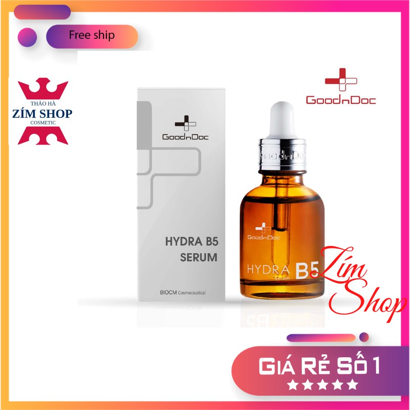 Serum B5 Goodndoc Hydra phục hồi cấp ẩm, mờ thâm 30ml