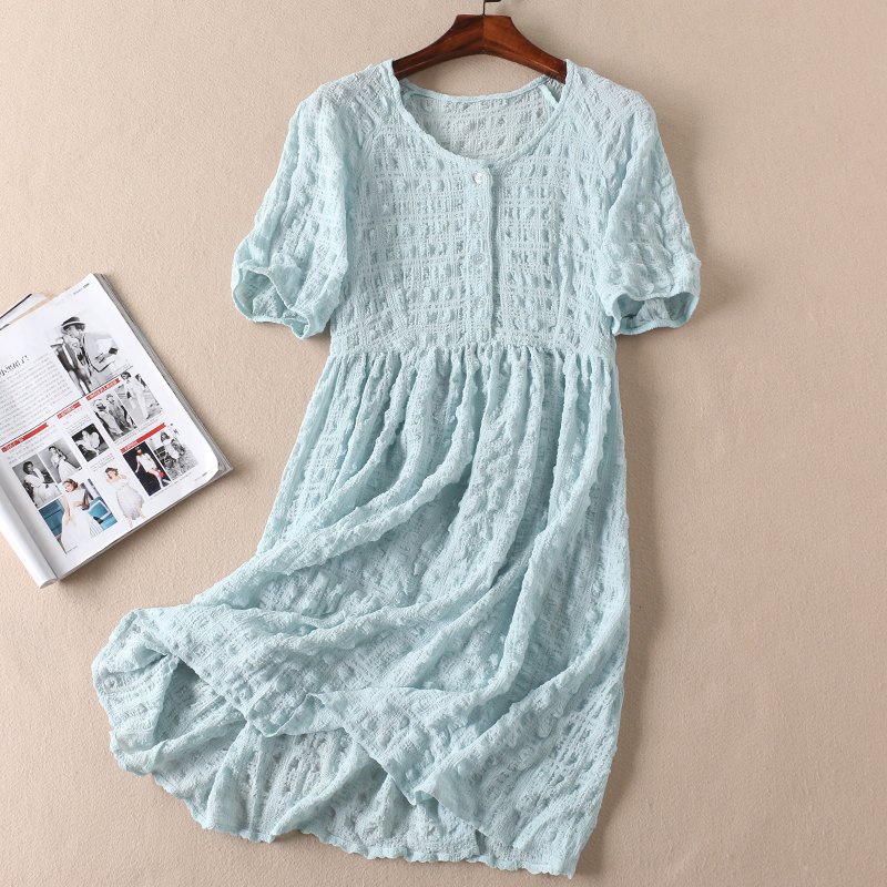 Đầm - váy xốp nhún ngực nhiều màu 1105