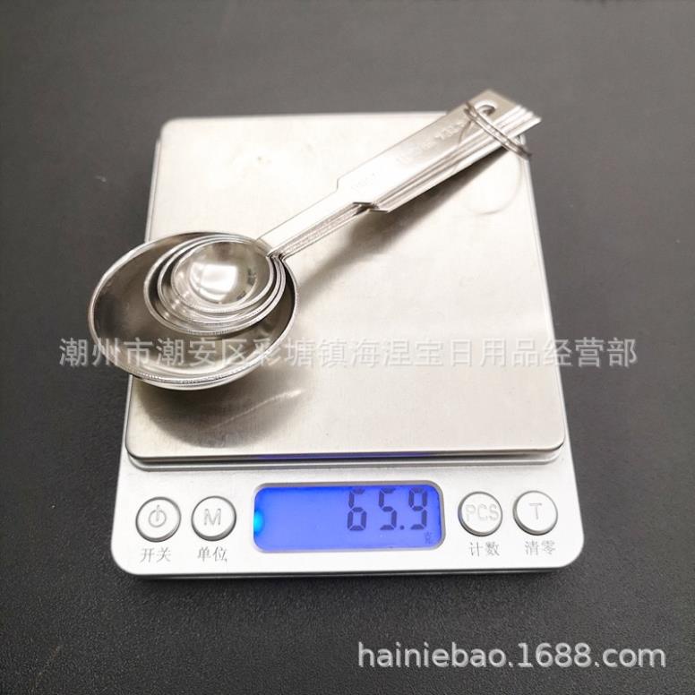 Bộ 4 thìa inox đong định lượng
