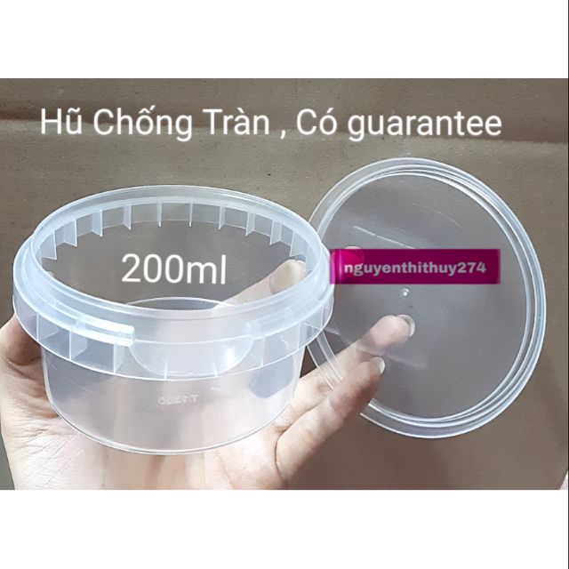 Hũ Chống Tràn 200ml , Có Nắp Guarantee chống tràn