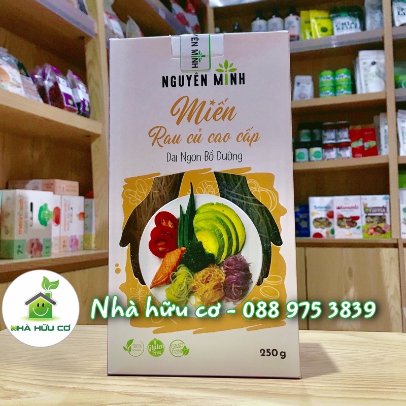 Miến rau củ Nguyên Minh 250g - Dai giòn, thơm ngon, không chất bảo quản - Date: 1/2023 - Nhà hữu cơ