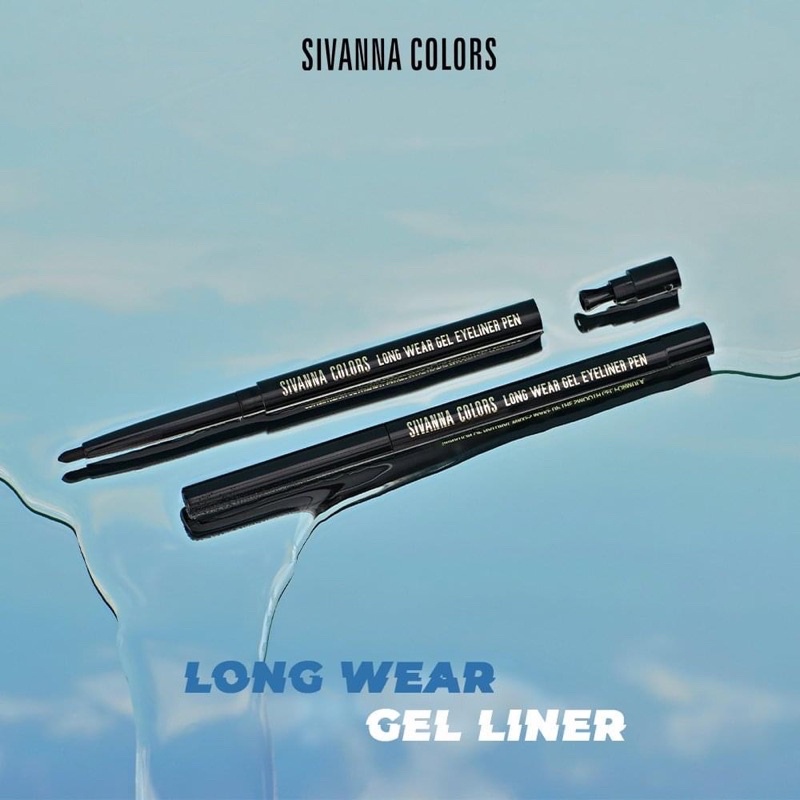 Chì kẻ mắt kẻ mí trong ngoài Sivanna Colors Long Wear Gel Eyeliner Pen bền màu dễ sử dụng