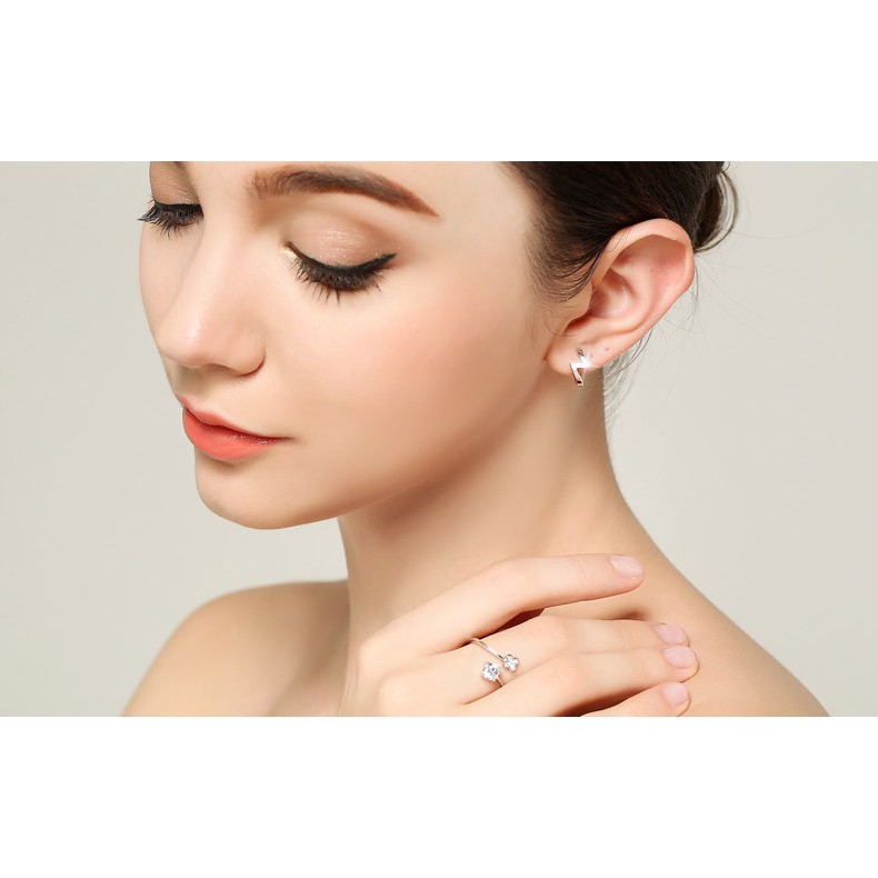 Khuyên tai S925 họa tiết tia chớp thời trang cho nữ