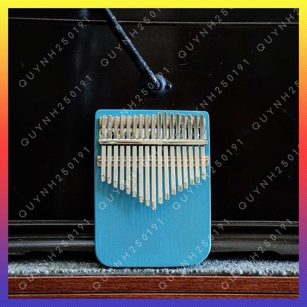 Đàn kalimba 17 phím gỗ nguyên khối cao cấp kiểu dáng tiện dụng - QLBD1216