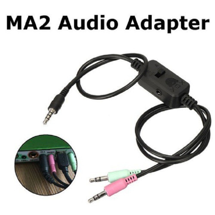 Dây Live Stream 3 Màu XOX MA2 Audio Adapter - Giắc Live Stream Thu Âm Cao Cấp Chính Hãng