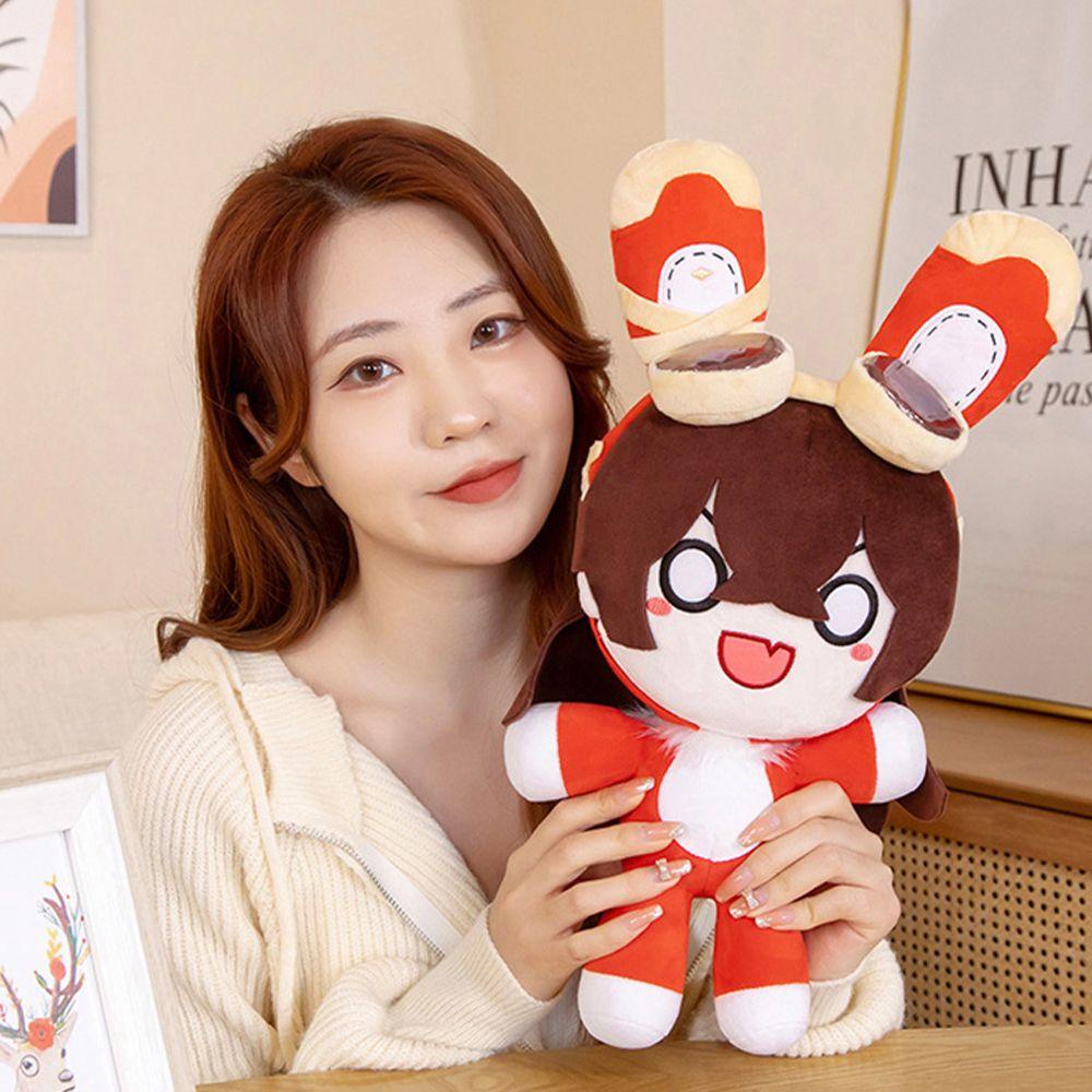 Thú Nhồi Bông Hình Thỏ Hoạt Hình Màu Hổ Phách Độc Đáo