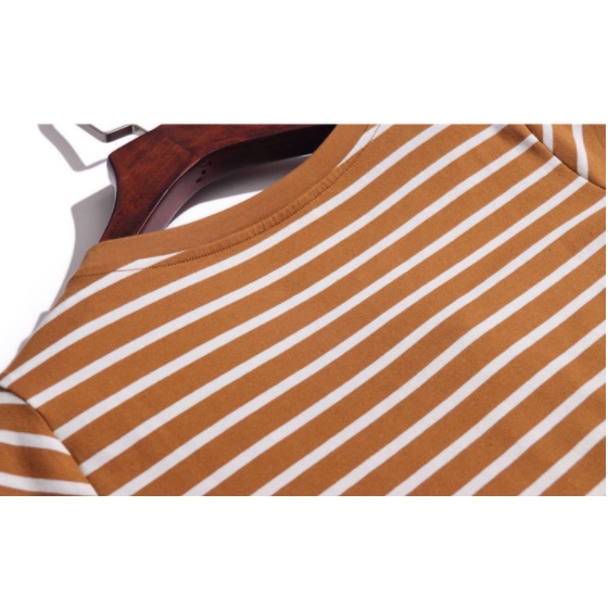 Áo thun tay dài cổ chữ V thời trang cho phụ nữ trung niên