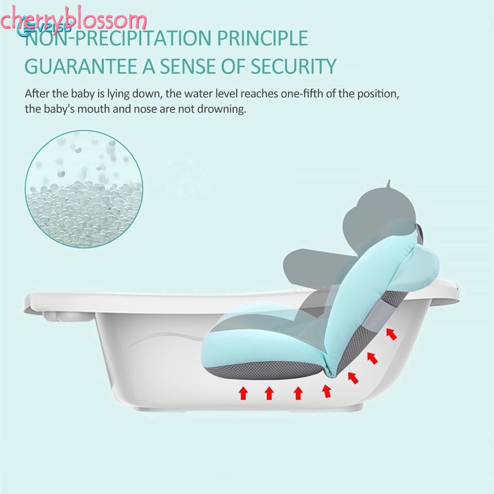 JPRICE 【COD】Đệm phao chống trượt dùng trong bồn tắm hỗ trợ bé sơ sinh 0-6 tháng