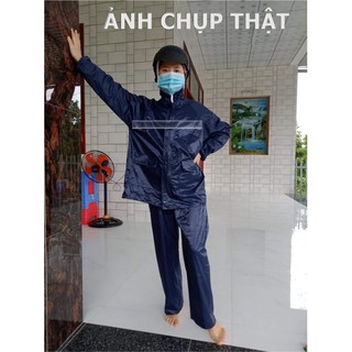 Áo mưa bộ full set Phản Quang [Horizona] - [Xanh Đậm]