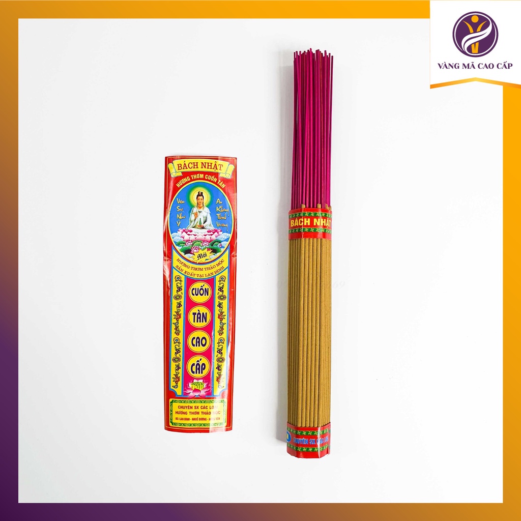 Hương Bách Nhật Thiên Nhiên Cuốn Tàn Đẹp Loại Ngắn Cháy Nhanh - VM92