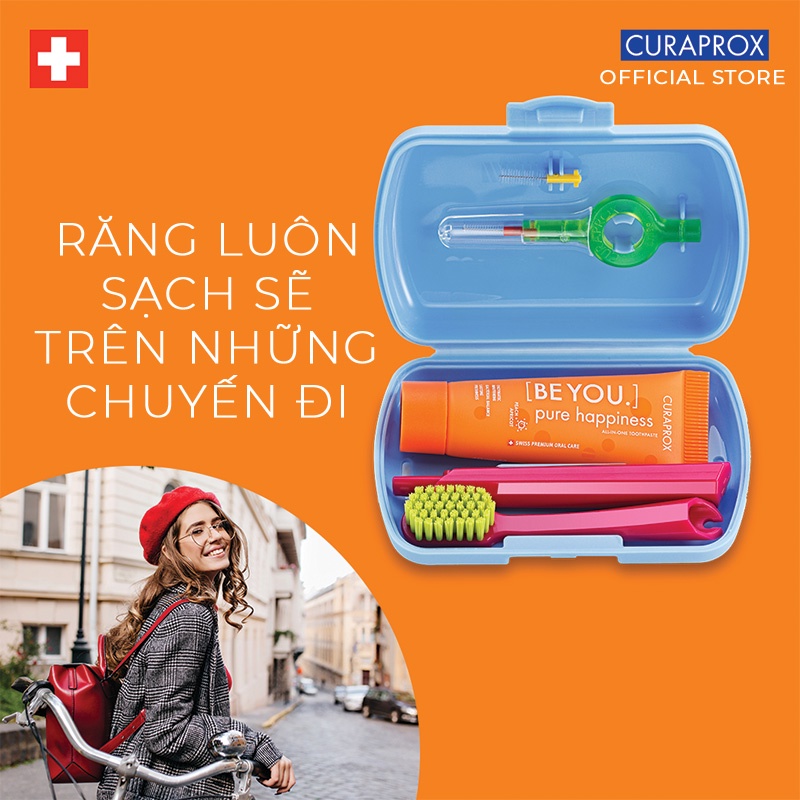 Bộ bàn chải du lịch Curaprox Be You Travel Set