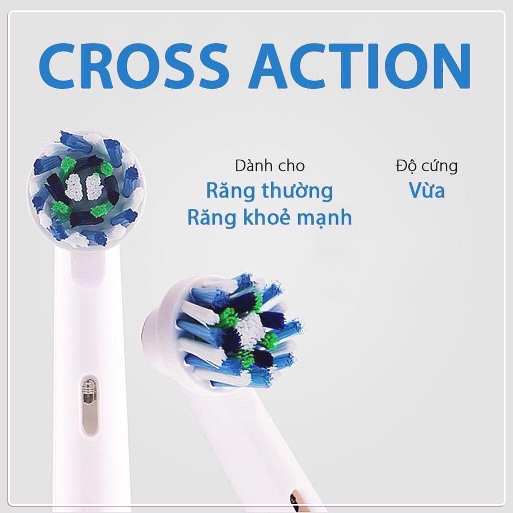 Oral-B EB50-P New Cross Action, set bộ 4 Đầu Bàn Chải đánh răng điện thay thế Minh House