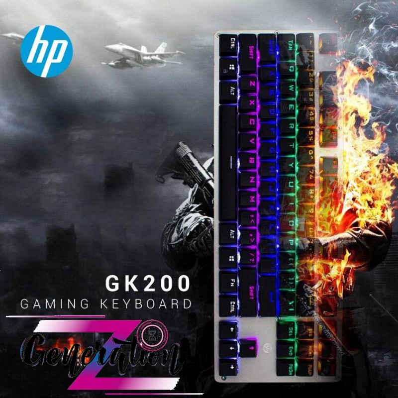 BÀM PHÍM CƠ LED 87 PHÍM HP GK200 - KEYBOARD LED HP GK200