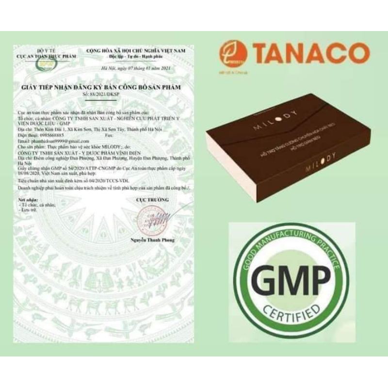 5 viên giảm cân MILODY Tanaco