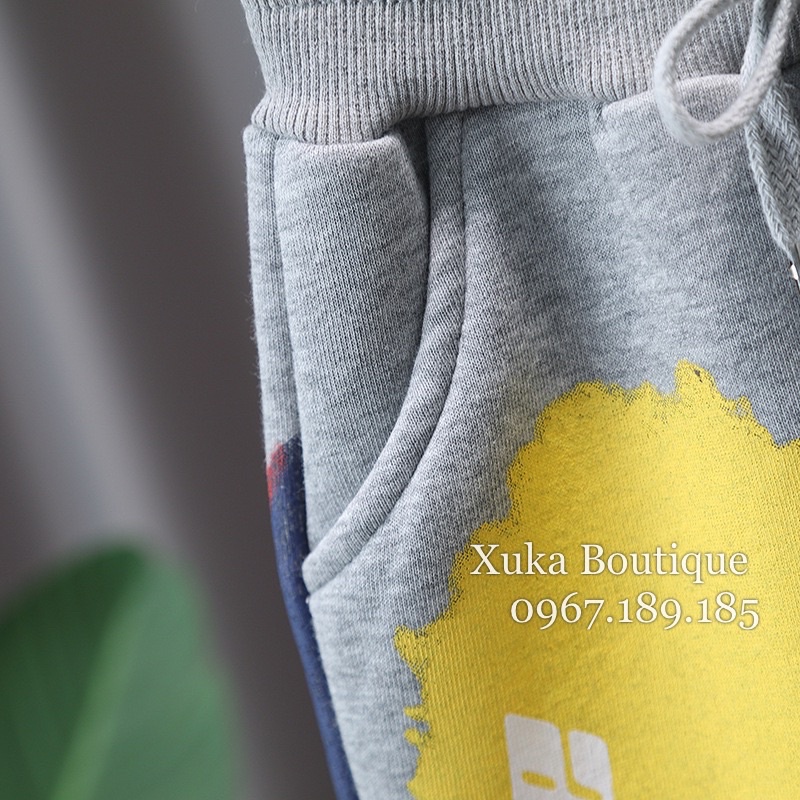 Quần Nỉ Jogger Cao Cấp Bé Trai Cực Chất - Nỉ lót lông dày ấm [Ảnh Thật]