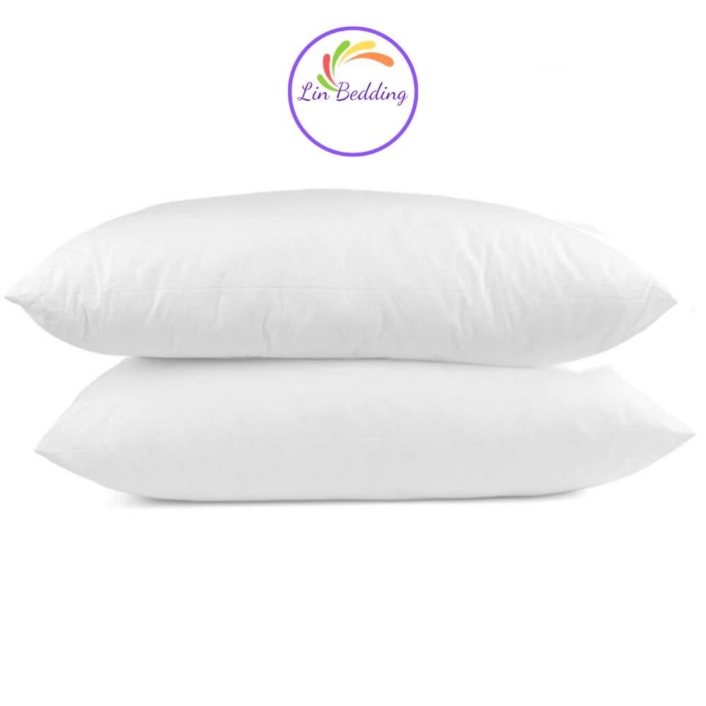 Ruột gối bông hạt Lin Bedding trắng tinh khiết gối đầu nằm kích thước 45x65 cm