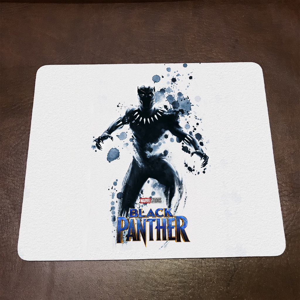 Lót chuột máy tính Marvel BLACK PANTHER PNG - Mẫu 1 Mousepad cao su êm ái, nhận in theo yêu cầu