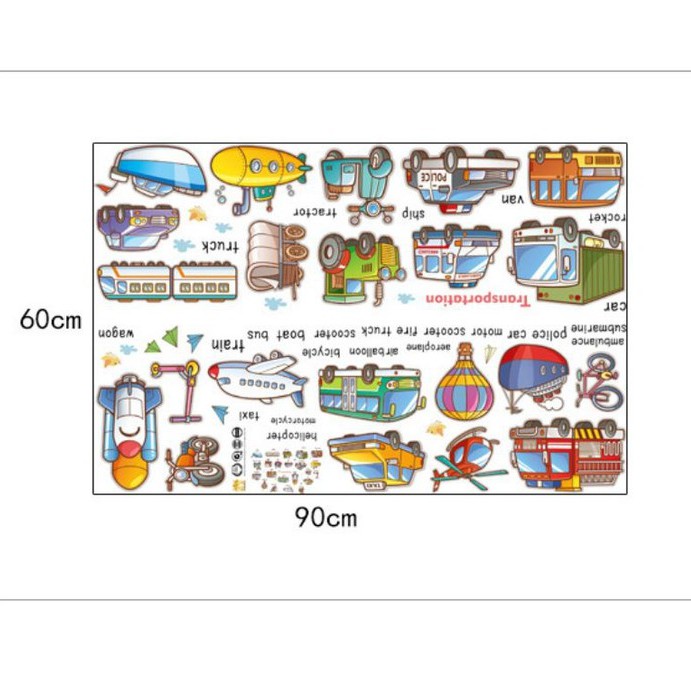 [Xả kho 3 ngày] Decal Phương tiện giao thông chữ tiếng Anh - HM9202469 | BigBuy360 - bigbuy360.vn