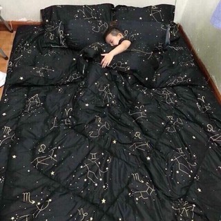 (CHẤT NHẤT) Chăn Bông Siêu Nhẹ Sét 5 Món Chăn ga gối (Được chọn mẫu)