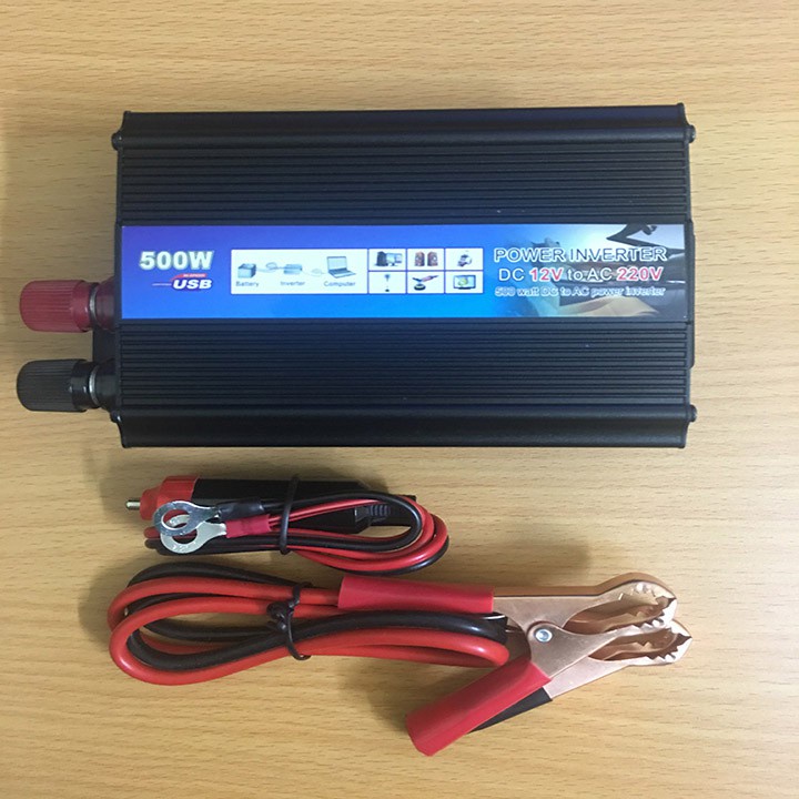 Bộ kích điện ắc quy 12V lên 220V 500W INVERTER