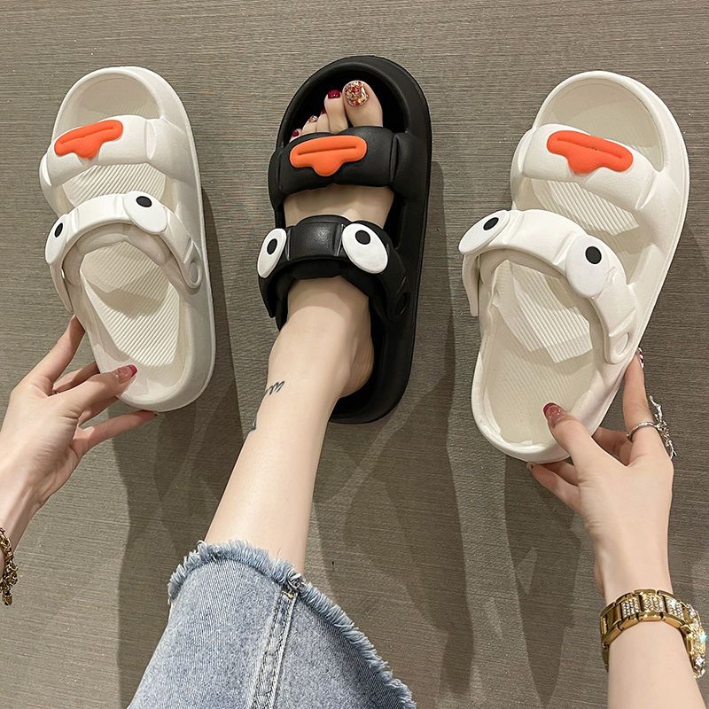 Dép Sandal Mềm Chống Trượt Hình Vịt Hoạt Hình Dễ Thương Cho Nữ