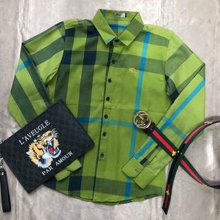 Sơ mi kẻ bbr dài tay