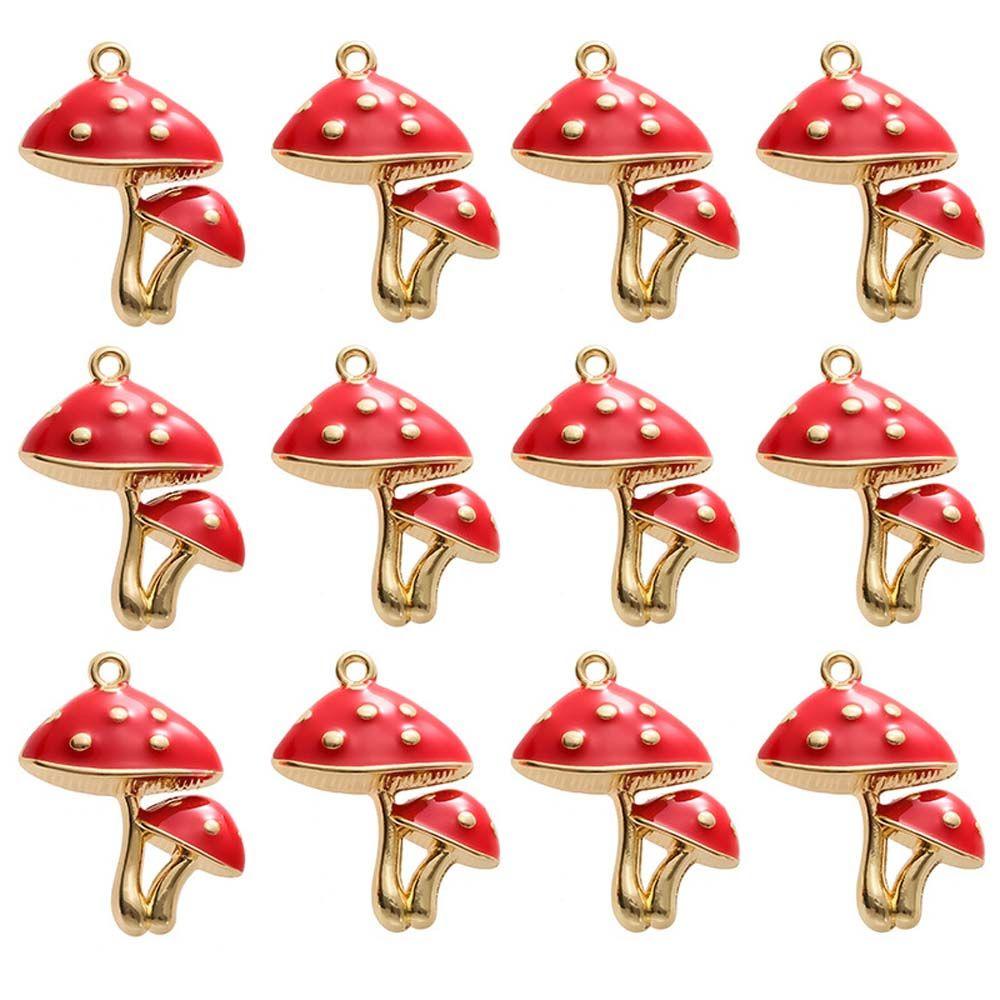 1 Móc Khóa Hình Cây Nấm Đỏ DIY