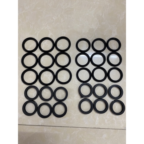 Bộ 9 Phớt Nước Và 6 Lót Van Một Chiều Máy Rửa Xe Chạy Dây Curoa NK48-Động Cơ 2.2kw
