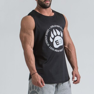 Áo tank top nam tập gym Bear