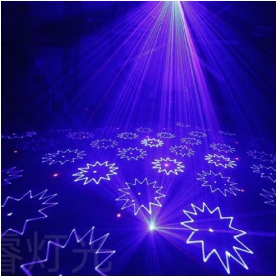 Đèn Laser Chiếu Hình Laser Show K10+ Hiệu ứng 7D Cực Ảo Cho Phòng Karaoke, Phòng Bay