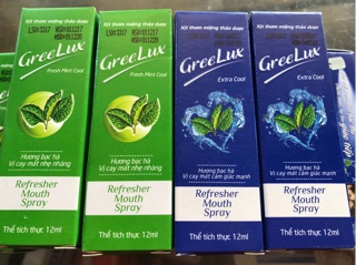 Xịt Thơm Miệng Thảo Dược Greelux Fresh Mint Cool 12ml
