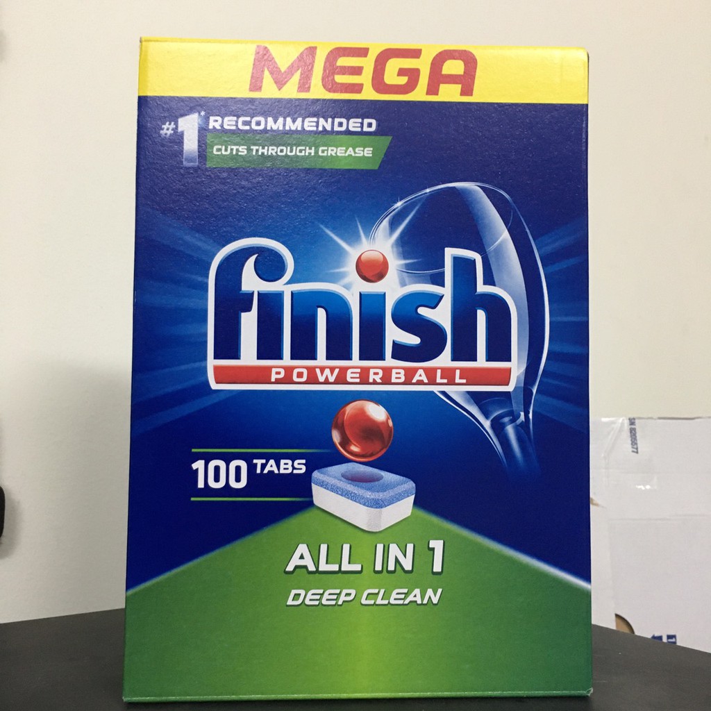 Viên rửa bát Finish mega allin1  chuyên dùng cho máy rửa bát ( Viên tổng hợp 6  trong 1)