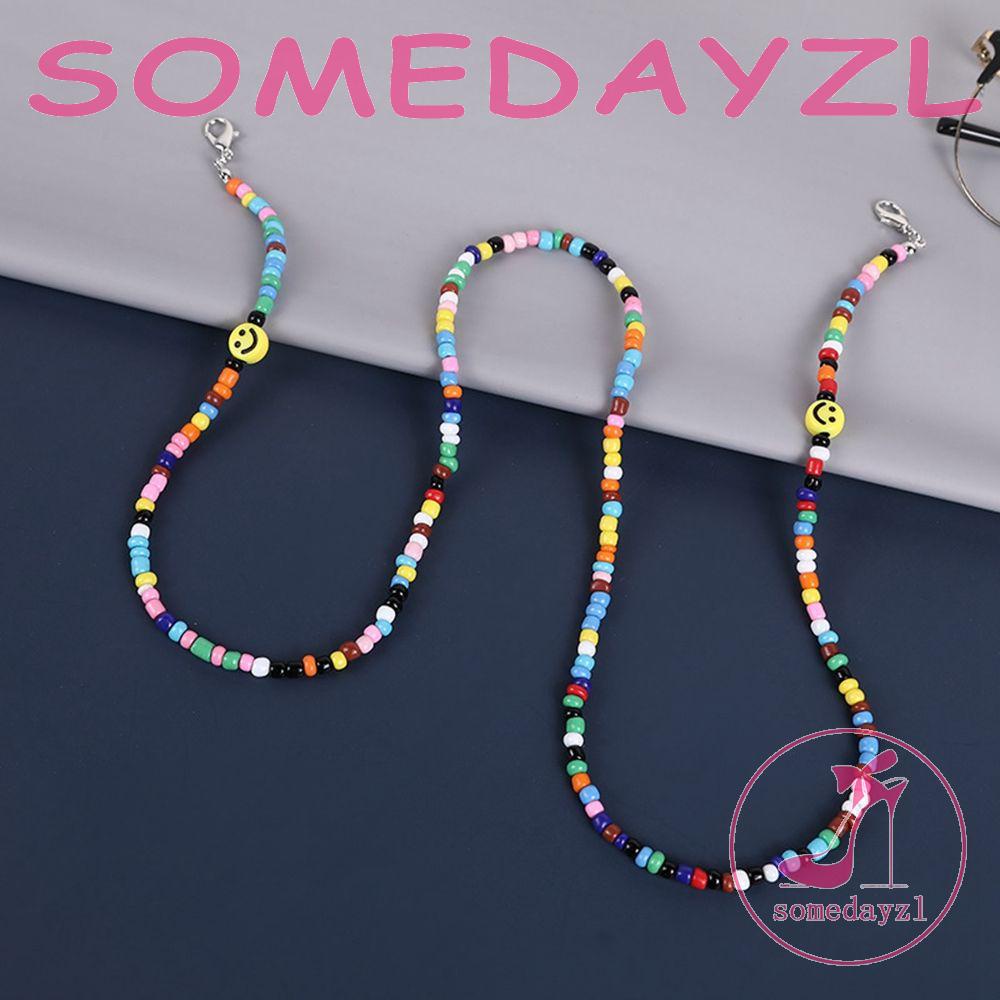 Somedayzl Dây Đeo Mắt Kính Đọc Sách Kính Bảo Vệ Mắt Xỏ Hạt Mặt Cười Hợp Thời Trang Cho Phụ Nữ Và Trẻ Em
