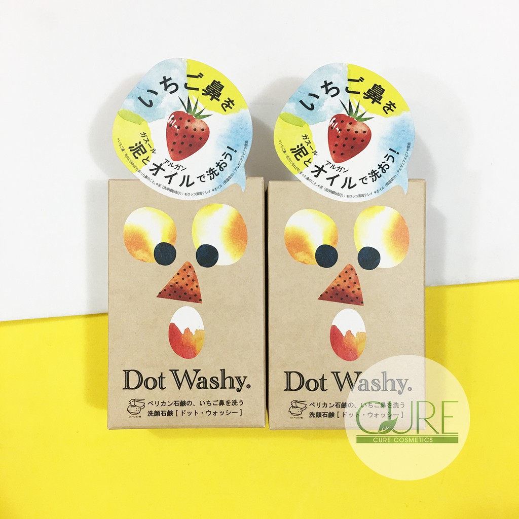 Xà bông giảm mụn đầu đen Pelican Dot Washy Facial Social Nhật Bản