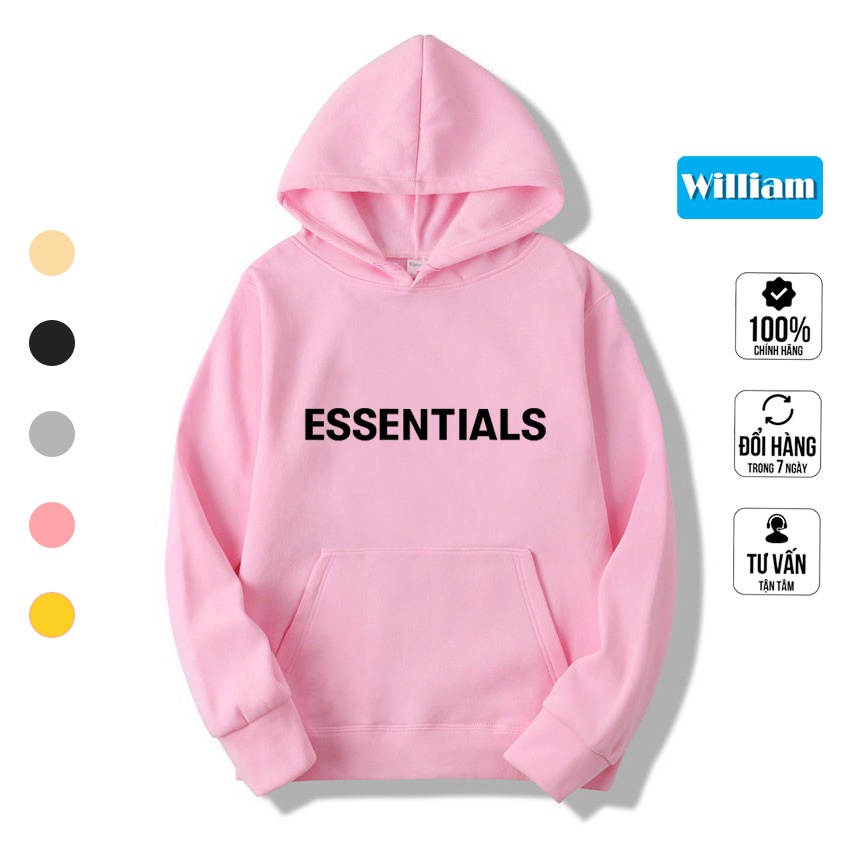 Áo Hoodie nam nữ hình in Pet chất lượng, chất nỉ bông dày dặn William - DS199