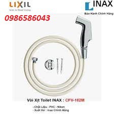 Vòi xịt rửa Inax cao cấp CFV-102M, cam kết sản phẩm chính hãng-bảo hành 2 năm