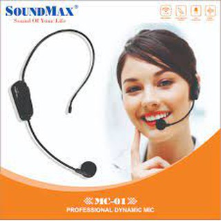 Microphone đeo tai không dây SoundMax MC-01