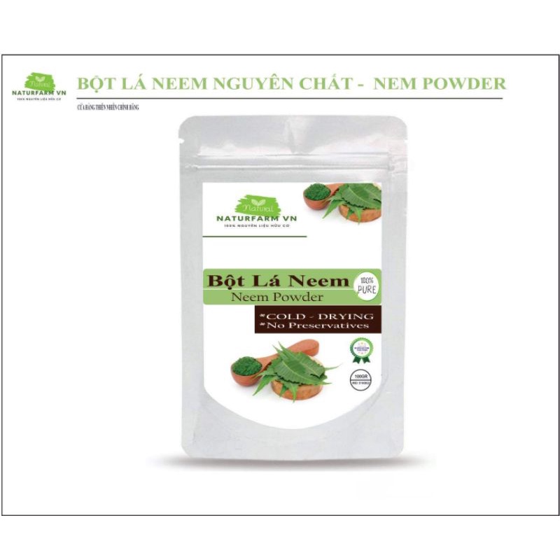 300gr bột lá neem ấn độ - dưỡng da, đánh bay mụn, thải độc Handmade