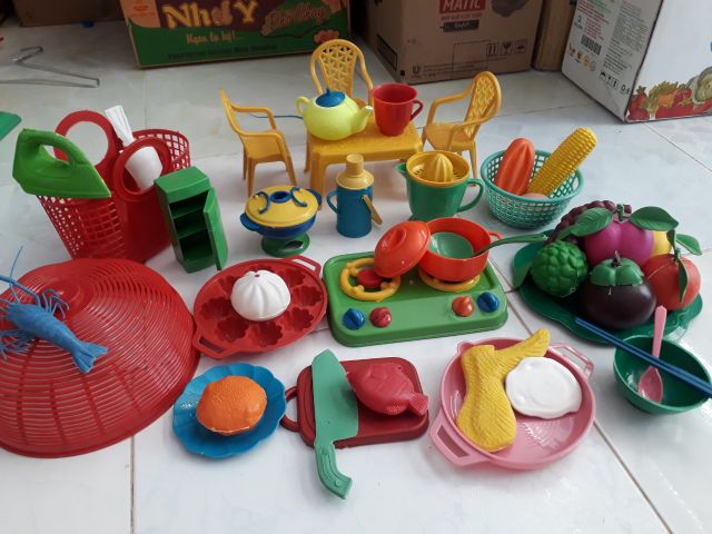 Đồ Chơi Cho Bé Trai Gái♥️ FREESHIP ♥️ Đồ chơi bán theo cân đồ nhà bếp cân kg nhựa VIỆT NAM