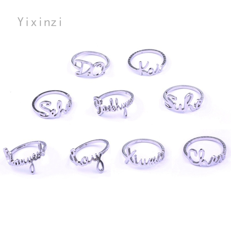 Nhẫn Khắc Tên Các Thành Viên Nhóm Nhạc Exo