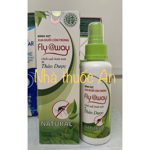 Bình xịt thảo dược xua đuổi côn trùng Fly Away (100ml)