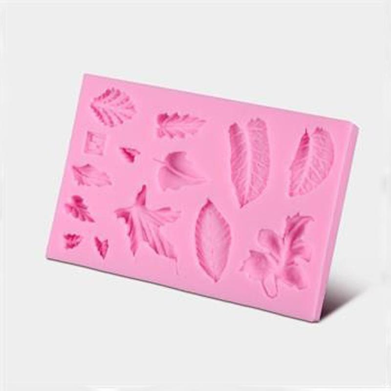 Khuôn Silicone Tạo Hình Lá 3D Trang Trí Bánh