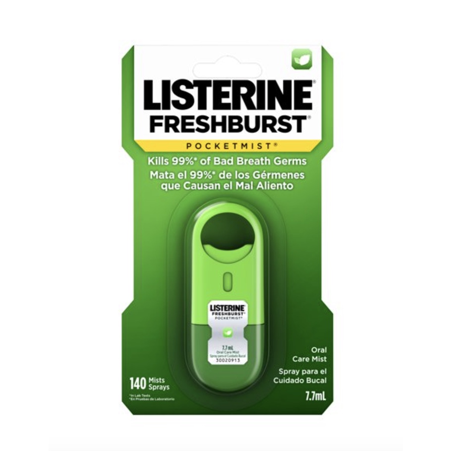 Xịt/Miếng ngậm thơm miệng Listerine bản Mỹ