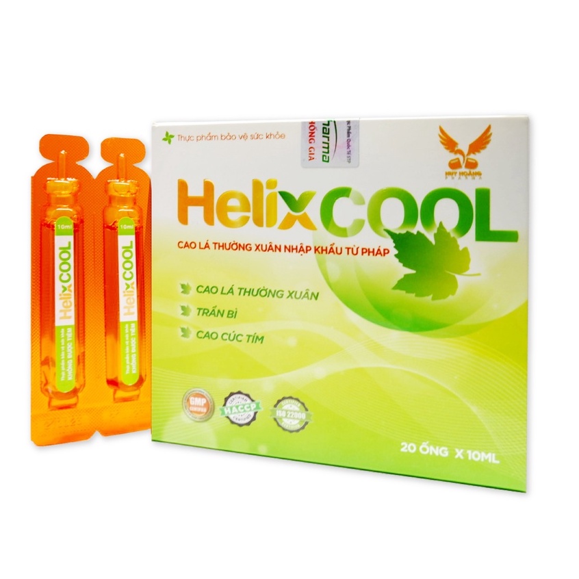 [NL PHÁP] Siro ống hỗ trợ Giảm ho, sổ mũi HELIX COOL (Hộp 20 ống)